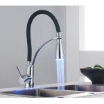 Robinet de cuisine robinet de cuisine led avec douchette extractible mitigeur de cuisine pivotant  360 ...
