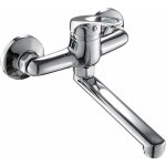 Robinet de cuisine - largeight - mitigeur monocommande mural - bec pivotant 360� - acier inoxydable - ...