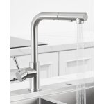 Robinet de cuisine - sofetiy max - douchette extractible - inox brossé - rotatif 360° - 2 fonctions jet ... Robinet de cuisine - sofetiy max - douchette extractible - inox brossé - rotatif 360° - 2 fonctions jet ...