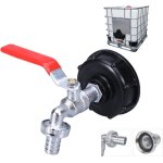 Robinet cuve 1000l avec adaptateur robinet tuyau arrosage s60x6 ibc raccord robinet robinet de jardin ...