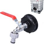Robinet cuve 1000l avec adaptateur robinet tuyau arrosage s60x6 ibc raccord robinet robinet de jardin ... Robinet cuve 1000l avec adaptateur robinet tuyau arrosage s60x6 ibc raccord robinet robinet de jardin ...
