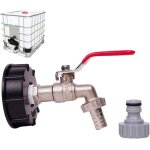 Robinet cuve 1000l robinet recuperateur eau de pluie adaptateur de réservoir deau ibc 1 / 2 double robinet ... Robinet cuve 1000l robinet recuperateur eau de pluie adaptateur de réservoir deau ibc 1 / 2 double robinet ...