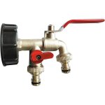 Robinet double de jardin 1 / 2robinet cuve 1000l adaptateur de réservoir deau ibc robinet recuperateur ... Robinet double de jardin 1 / 2robinet cuve 1000l adaptateur de réservoir deau ibc robinet recuperateur ...
