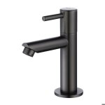 Robinet eau froide gris robinet salle de bain noir pour lave - mains robinetterie corp en laiton pour ...