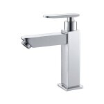 Robinet eau froide pour lave - mains robinet salle de bain chrom poigne simple mitigeur robinet lavabo ...