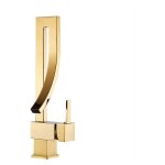 Robinet de lavabo cascaderobinet salle de bainlaiton dor mitigeur lavabo pivotant  360 eau chaude ...