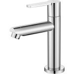 Robinet lavabo eau froide laiton mousseur d�montable cartouche c�ramique tuyau raccordement toilettes ...