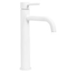 Robinet de lavabo rea mitigeur lungo white high blanc haut 28cm Robinet de lavabo rea mitigeur lungo white high blanc haut 28cm