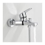 Robinet mitigeur de baignoire robinet bain douche mitigeur en laiton chrom