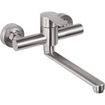 Robinet mural cuisine mitigeur mural inoxydable pivotant � 360� pour �vier de cuisine eau chaude et froide ...