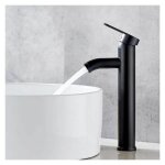 Robinet noir mat cuivre mitigeur lavabo salle de bain robinet eau chaud froid mate bassin robinetterie ...