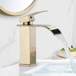 Robinet salle de bain cascade mitigeur lavabo eau chaude et froide moderne