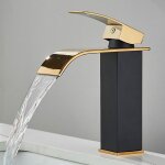Robinet salle de bain cascadeor et noir design elégant robinet lavabo mitigeur en laiton robinetterie ... Robinet salle de bain cascadeor et noir design elégant robinet lavabo mitigeur en laiton robinetterie ...