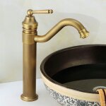 Robinet salle bain haut peut pivoter à 360 °mitigeur de lavabo robinet de lavabo rétro pour salle de ... Robinet salle bain haut peut pivoter à 360 °mitigeur de lavabo robinet de lavabo rétro pour salle de ...