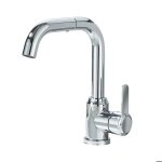 Robinet salle de bain mitigeur lavabo en avec bec haut rotatif  360 robinet lavabo vasque eau chaude ...