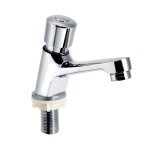 Robinet temporisé chromé à fermeture automatique robinet dévier du lavabo pour la cuisine Robinet temporisé chromé à fermeture automatique robinet dévier du lavabo pour la cuisine