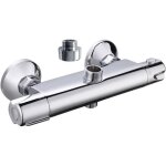 Robinet thermostatique douche breva de rousseau - laiton - scurit anti - brlure - inverseur intgr ...