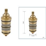 Robinet thermostatique de douche en laiton avec cartouche et poigne pour mitigeur de douche