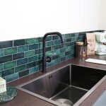 Indus mitigeur de cuisine - noir mat - essebagno