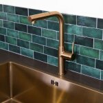 Robinetterie cuisine pure ii mitigeur vier  douchette extractible cuivre bross essebagno