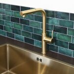 Robinetterie cuisine pure ii mitigeur vier  douchette extractible or bross essebagno