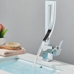 Robinetterie de salle de bain mitigeur dvier alimentation en eau chaude et froide mitigeurs de lavabo ...