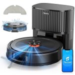 Aspirateur robot laveur sans fil poil d animaux aspirateur lave de sol 2600mah / 120min wifi / application ...