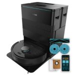 Cecotec conga x50 - robot aspirateur et laveur 15 000 pa base home&wash autovidage navigation laser 240 ...