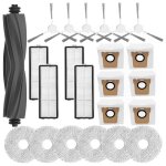 Pack accessoires pour dreame l10s ultra ? brosse principale brosse lat�rale filtre hepa chiffon mop sacs ...