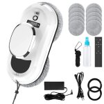 Robot laveur de vitre intelligent 2800pa nettoyeur de fen�tres automatique avec t�l�commande corde de ...