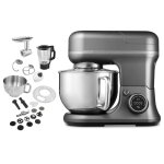 Robot p�tissier 3 - en - 1 - medion - md18430 - 1200 w - 5 l - 8 vitesses - fonction hachoir - titane ...