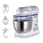 Robot ptissier - ariete - 1588 / 0c - 2400w - 7 vitesses - bol 55l - design mditerranen