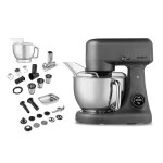 Robot ptissier - medion md12600 - bol 47 l - moteur  courant continu silencieux 800 w - titane