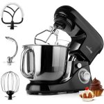 Robot ptissier multifonction 2200 w robot culinaire avec fouet batteur bol dacier inoxydable 5 litres ...
