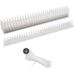 Rock lot de 12 pics anti - pigeons rpulsif contre les oiseaux avec pointes extra hautes pour balcon cltures ...