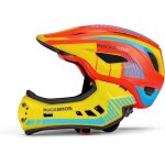 Rockbros casque enfant bmx intgral vtt mentonnire amovible taille s (48 - 53cm) certifi ce orange