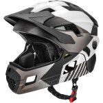 Rockbros casque enfant bmx intgral vtt mentonnire amovible taille s (48 - 54cm) certifi ce titane