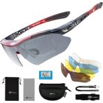 Rockbros lunettes de sport polaris�es uv400 avec 5 verres pour cyclisme p�che course conduite