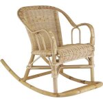 Rocking chair pour enfant en rotin chlo
