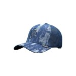 Rockn free life casquette trucker bohe homme - trucker - filet rigide - bleu - visi�re arrondie