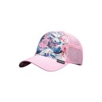 Rockn free life casquette trucker drogo homme - trucker - filet rigide - rose blanc bleu - visi�re arrondie ...