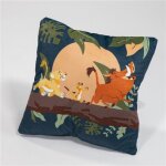 Le roi lion coussin enfant dcoratif et range pyjama 35x35 cm