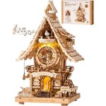 Rokr puzzle 3d horloge � coucou lc901 - maquette en bois artisanale
