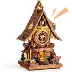 Rokr puzzle 3d horloge coucou lc901c maquette en bois vintage