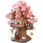 Rolife puzzle 3d maison dans larbre sakura kit maquette en bois pour adultes