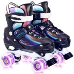 Roller en ligne patins en ligne roller enfants roller lumineuse 4 tailles rglables(31 - 34) violet clair ...
