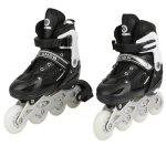 Roller en ligne reglable - mengda - roller garons et filles - enfant rollers - taille m 35 - 38 - cadeau ...