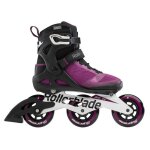 Rollers - rollerblade - macroblade 100 3wd - violet - adulte - 3 roues 100mm