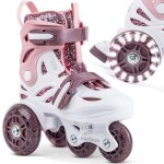 Rollers rglables pour enfants cariboo ballerina rose - violet (26 - 30)