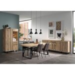 Romy - romy - s�jour complet avec table 230cm aspect bois finition canyon oak